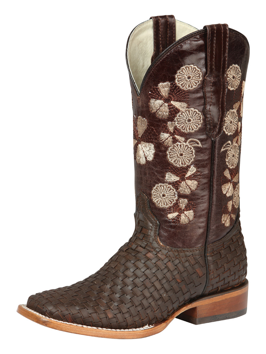 El General Women's Rodeo Boots — Petatillo in Brown