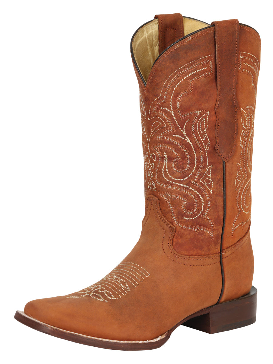 El General Men's Rodeo Boot — Crazy Leather in Cognac