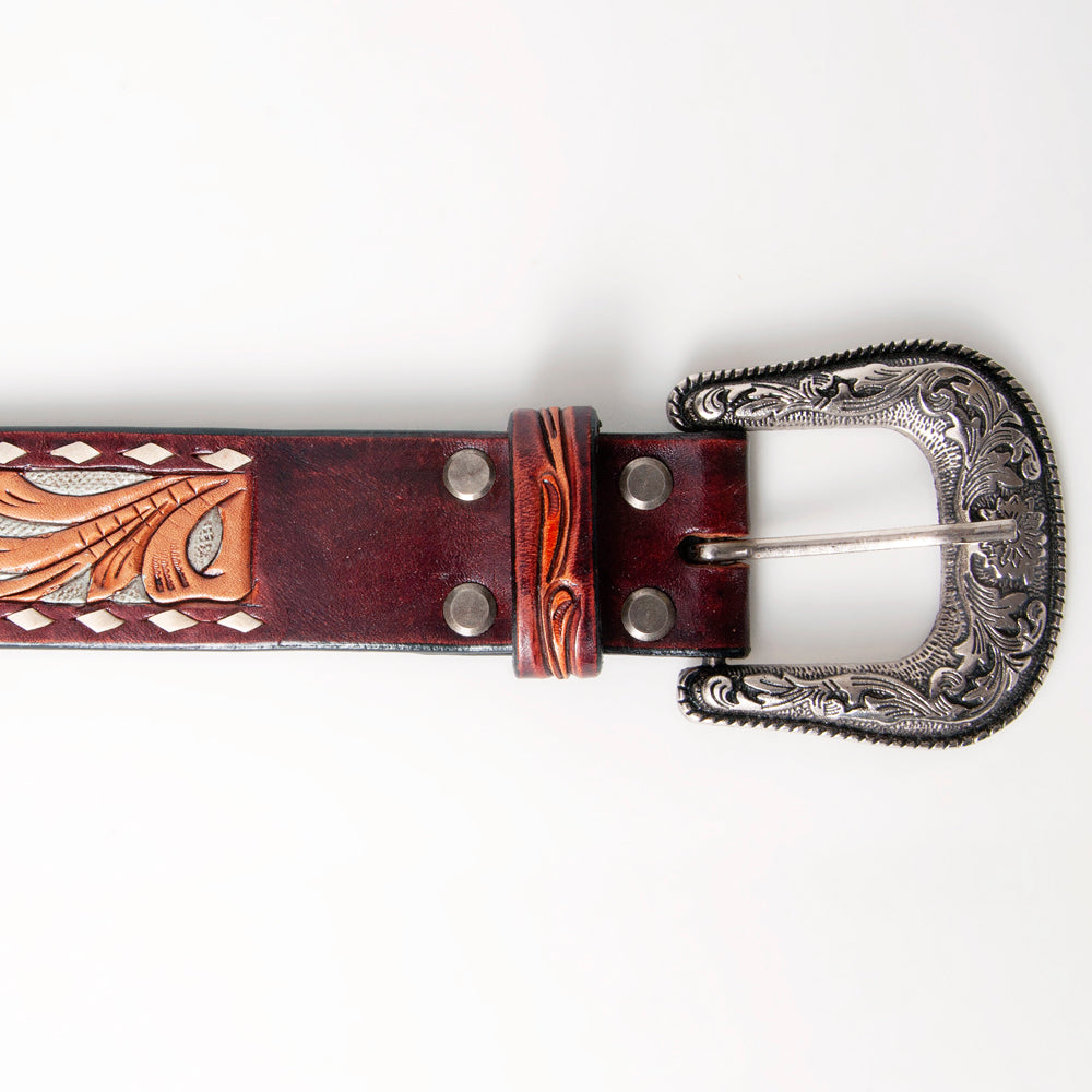 American Darling Beautifully Hand Tooled Genuine American Leather Belt Men and Women