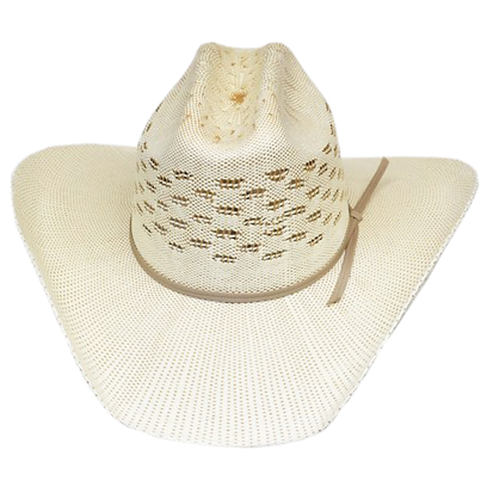 Lonestar The Ranch Vented Straw Bangora a Cattlemans Crease 4 1/4 Brim