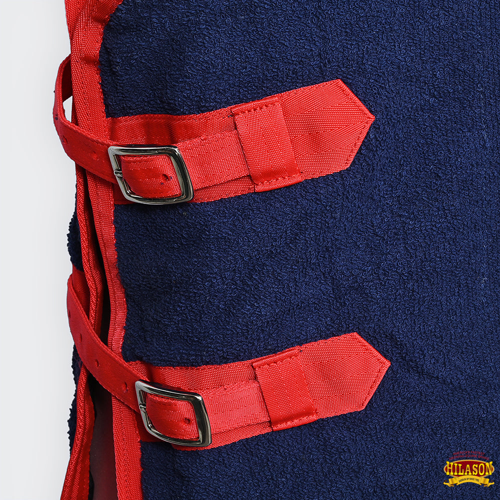 Western Equine Premium Cotton Towel Horse Blanket Navy Blue