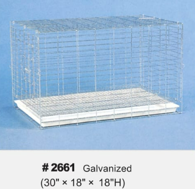 RABBIT CAGE 30' X18X18H' GALVANIZED
