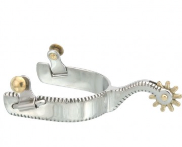 Kelly Silver Star Etched Show Spurs