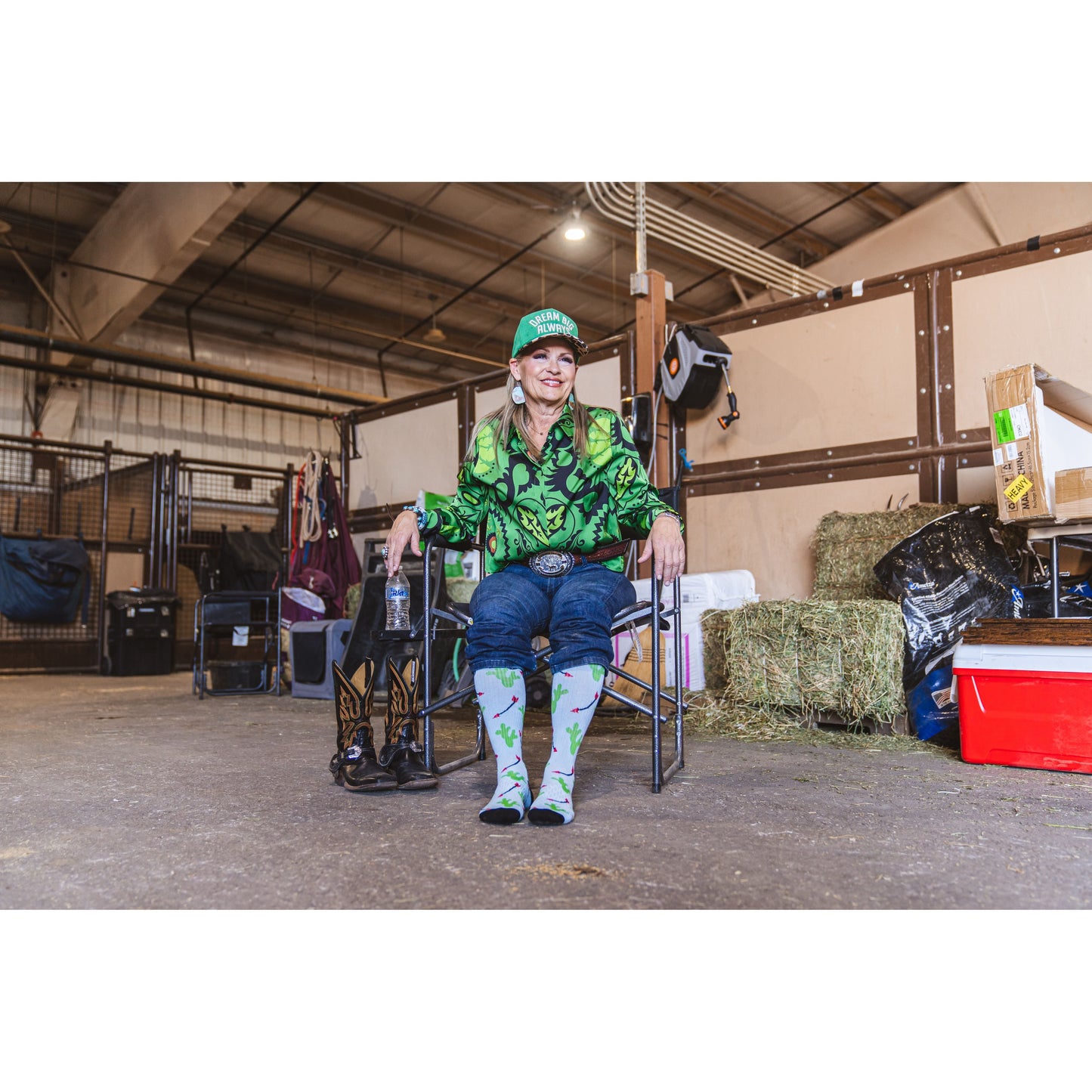 Cowboy Compass Performance Boot Socks