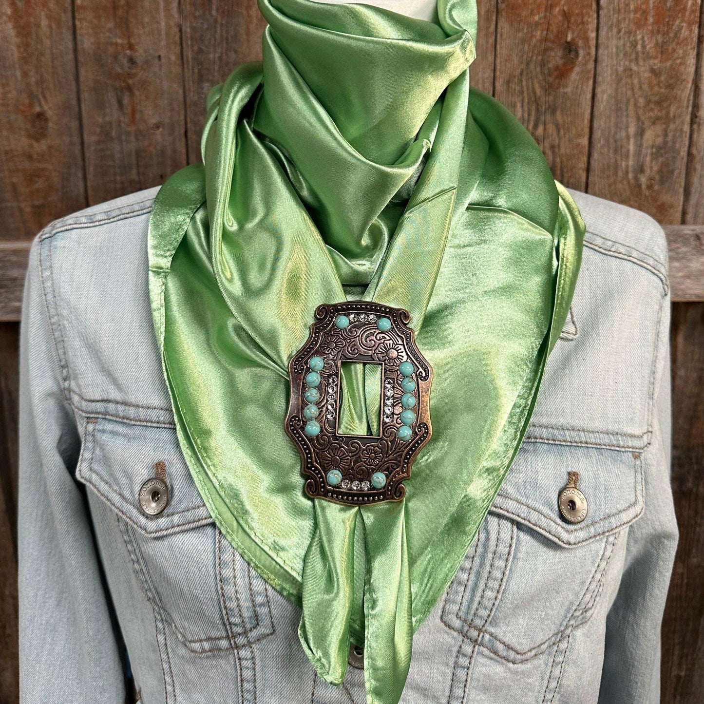 35X35" Solid Lime Wild Rag / Scarf - SCOTQCL Slide WRSC26B