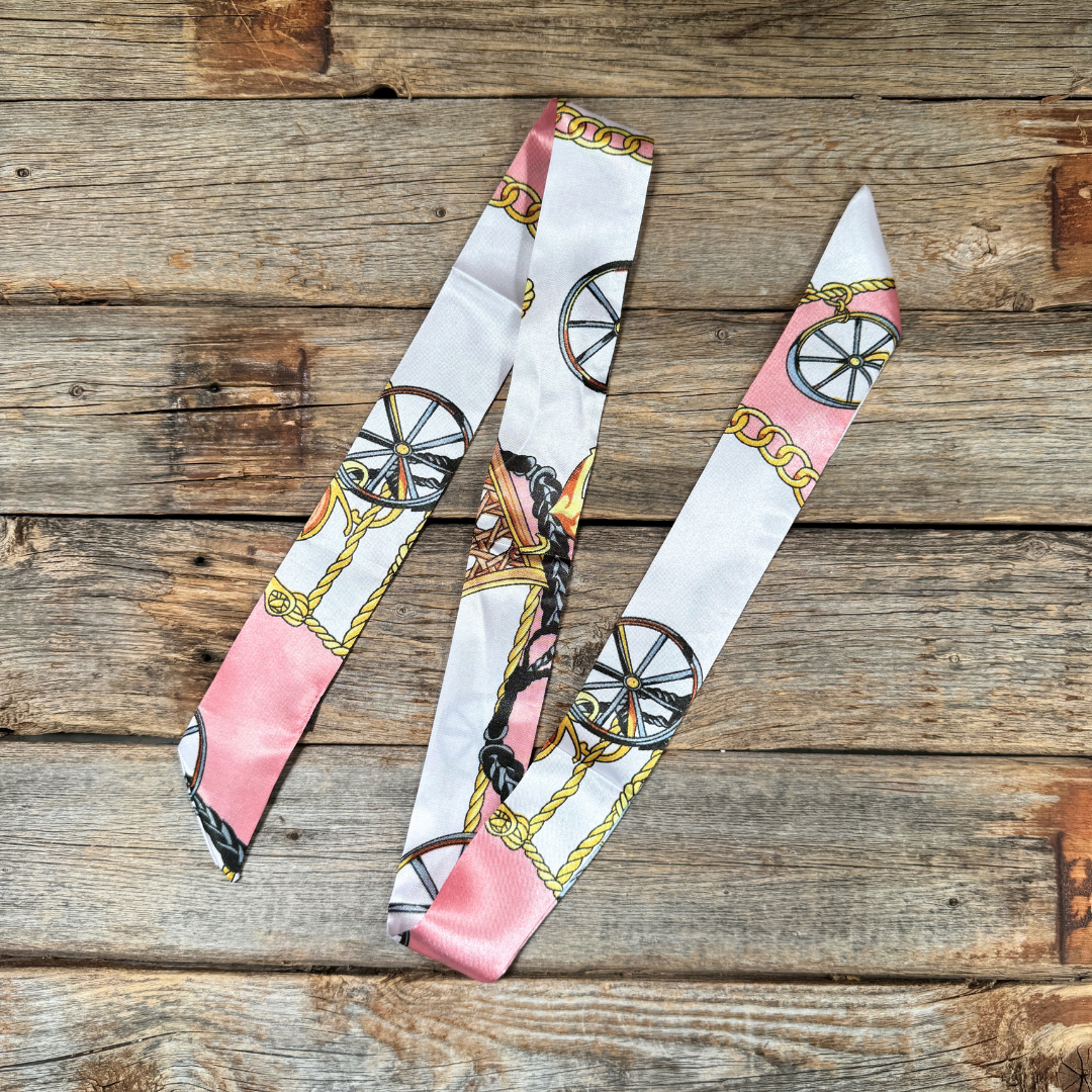 Pink Western Skinny Mini Wild Rag Scarf / Cowgirl Necktie #TW321
