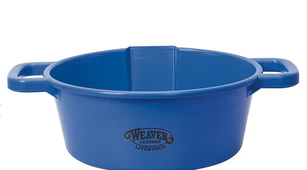 Large Round Feed Pan - BLue