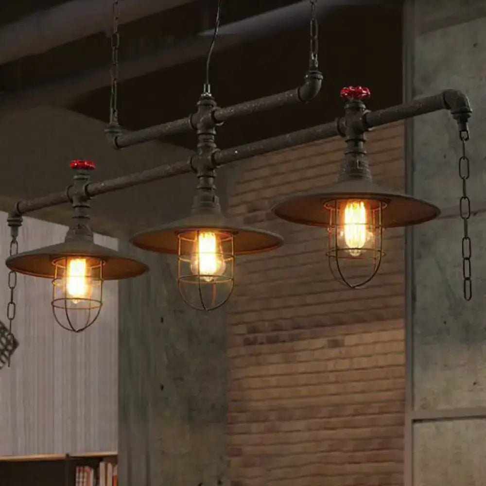 Black Saucer Pendant Lamp