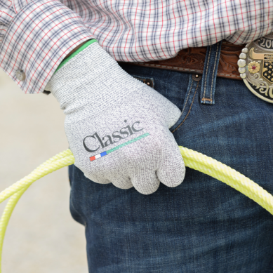 HIGH PERFORMANCE ROPING GLOVES - BLACK MEDIUM 6 PK