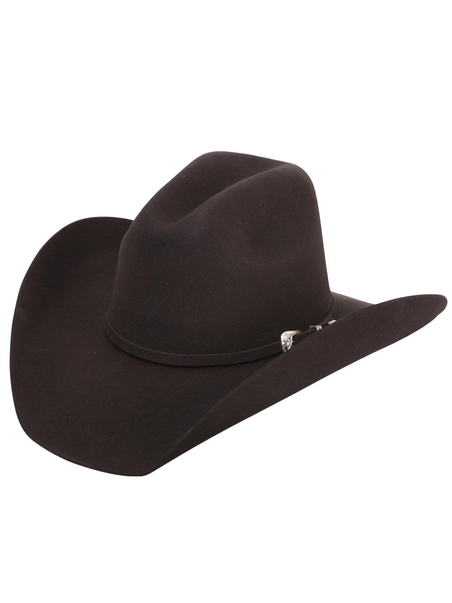 El General Felt Western Hat 50X in Dark Brown