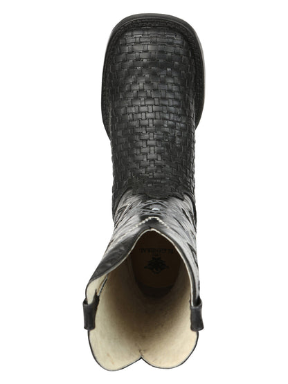 El General Men's Petatillo Rodeo Boots — Crazy Black