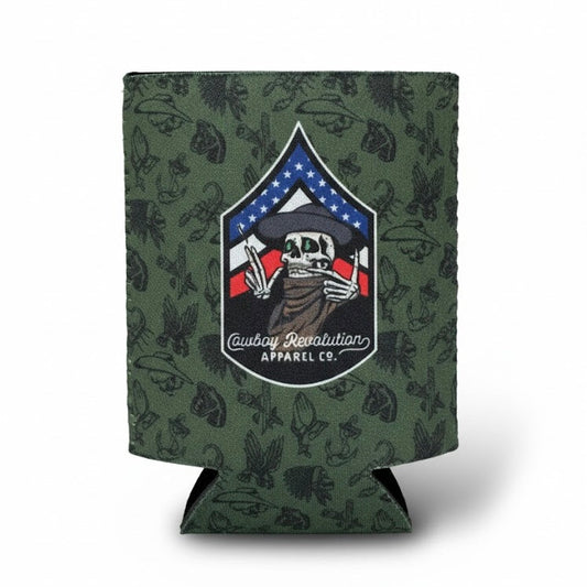 Collage Camo - Neoprene Can Koozie