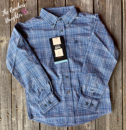 Ariat Boys Pro Series Pitt Classic Fit Western Shirt