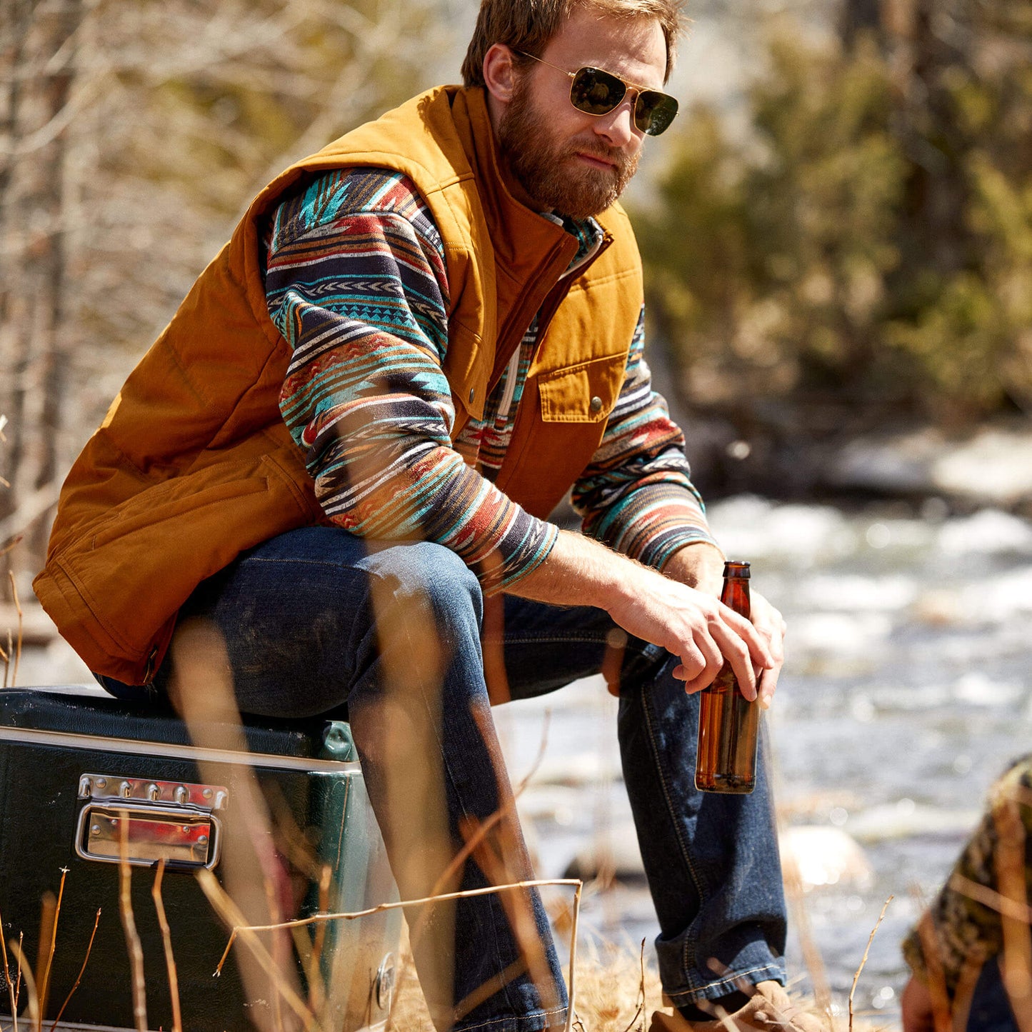 Ariat Men’s Chestnut Grizzly 2.0 Canvas Conceal and Carry Vest