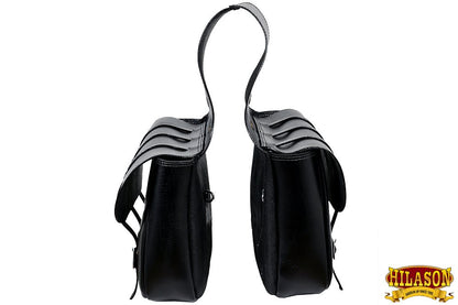 HILASON Western Leather Horse Saddle Bag For Trail