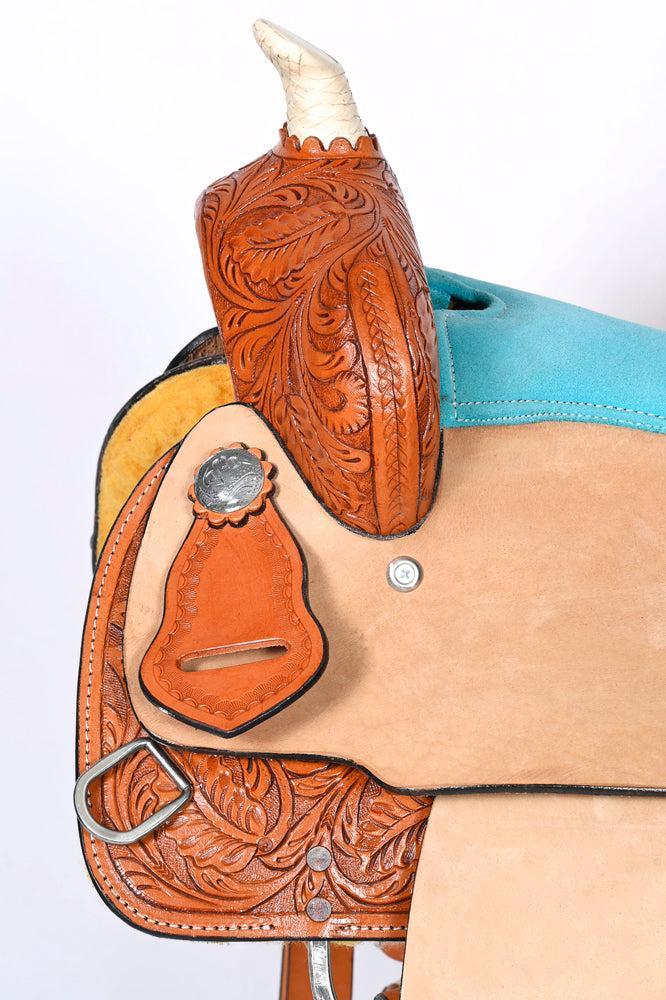 Comfytack Western Kids Youth Children Miniature Pony Saddle Leather Trail Tack