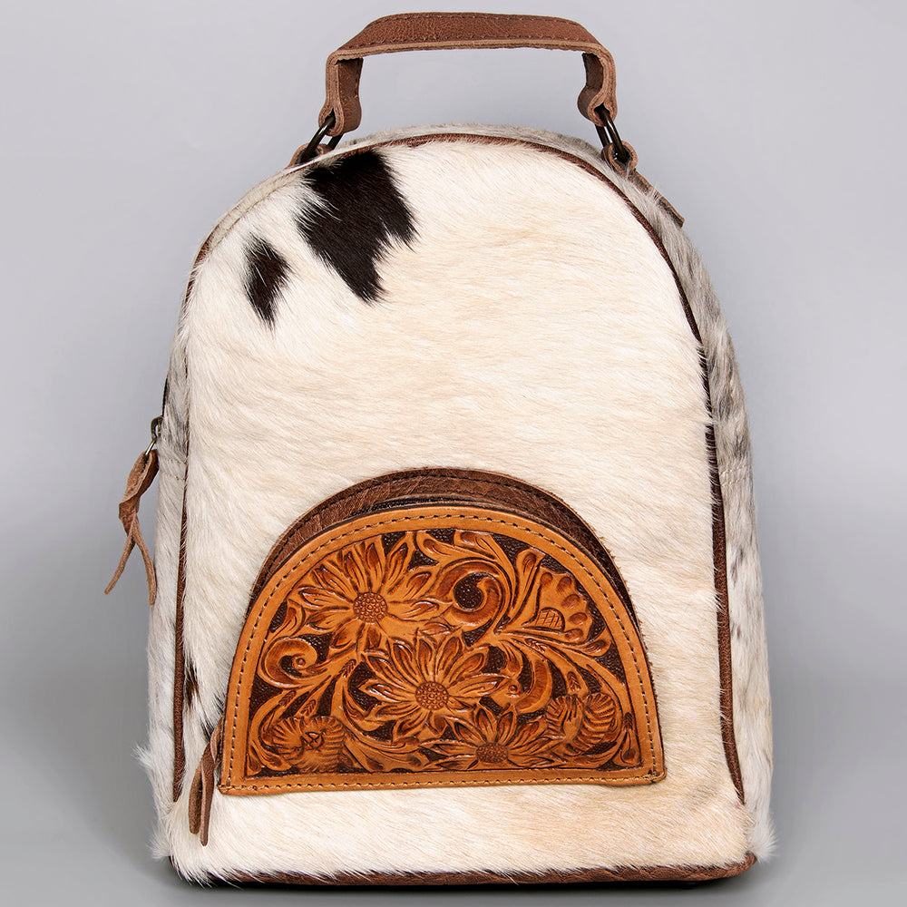 American Darling Hand Tooled Hair On Genuine Leather Women Bag Western Handbag Purse