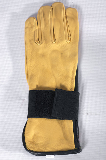 Hilason Bull Riding Gloves Genuine Leather Left Hand