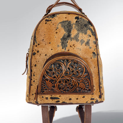 American Darling Hand Tooled Hair On Genuine Leather Women Bag Western Handbag Purse