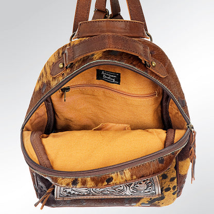 American Darling Hand Tooled Hair On Genuine Leather Women Bag Western Handbag Purse
