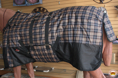 66"- 84" Hilason 1200D Winter Waterproof Turnout Horse Blanket Belly Wrap