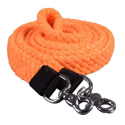 HILASON 7 Ft Braided Flat Cotton Roping Rein