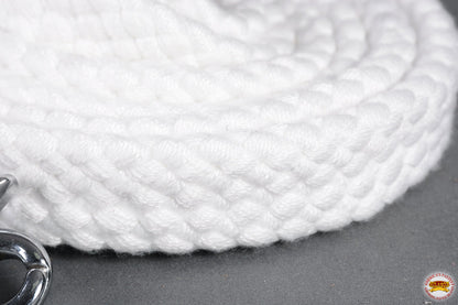 HILASON 7 Ft Braided Flat Cotton Roping Rein