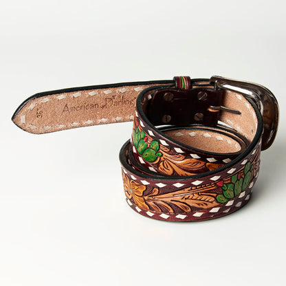 American Darling Beautifully Hand Tooled Genuine American Leather Belt Men and  Women