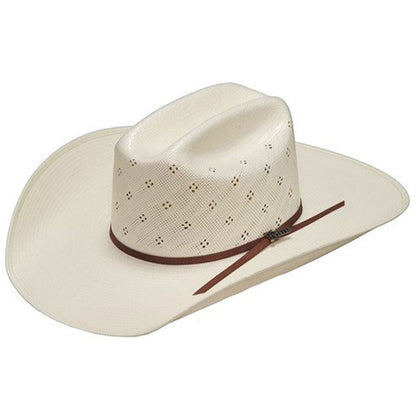 Natural Shantung Straw Western Cowboy Hat With Breathable Comfort For Travel Everyday