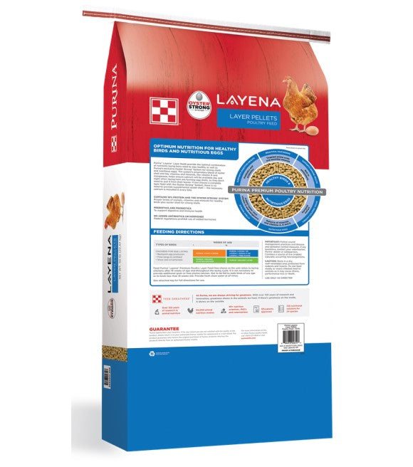 Purina Layena Pellets Premium Poultry Feed 50 lb