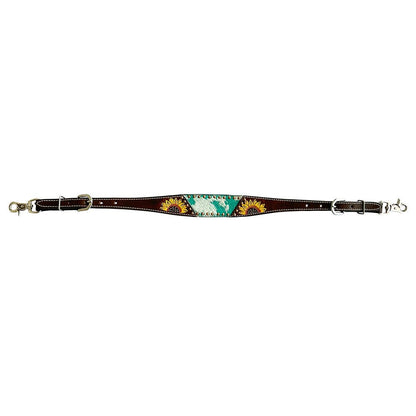 Bar H Equine American Leather Horse Saddle Tack One Ear Headstall | Breast Collar | Browband Headstall | Wither Strap | Tack Set for Horses BER118