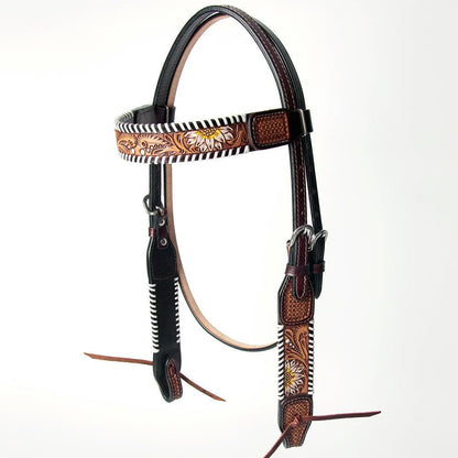 AMERICAN DARLING Western Horse Headstall Breast Collar Set American Leather