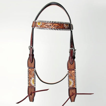 AMERICAN DARLING Western Horse Headstall Breast Collar Set American Leather