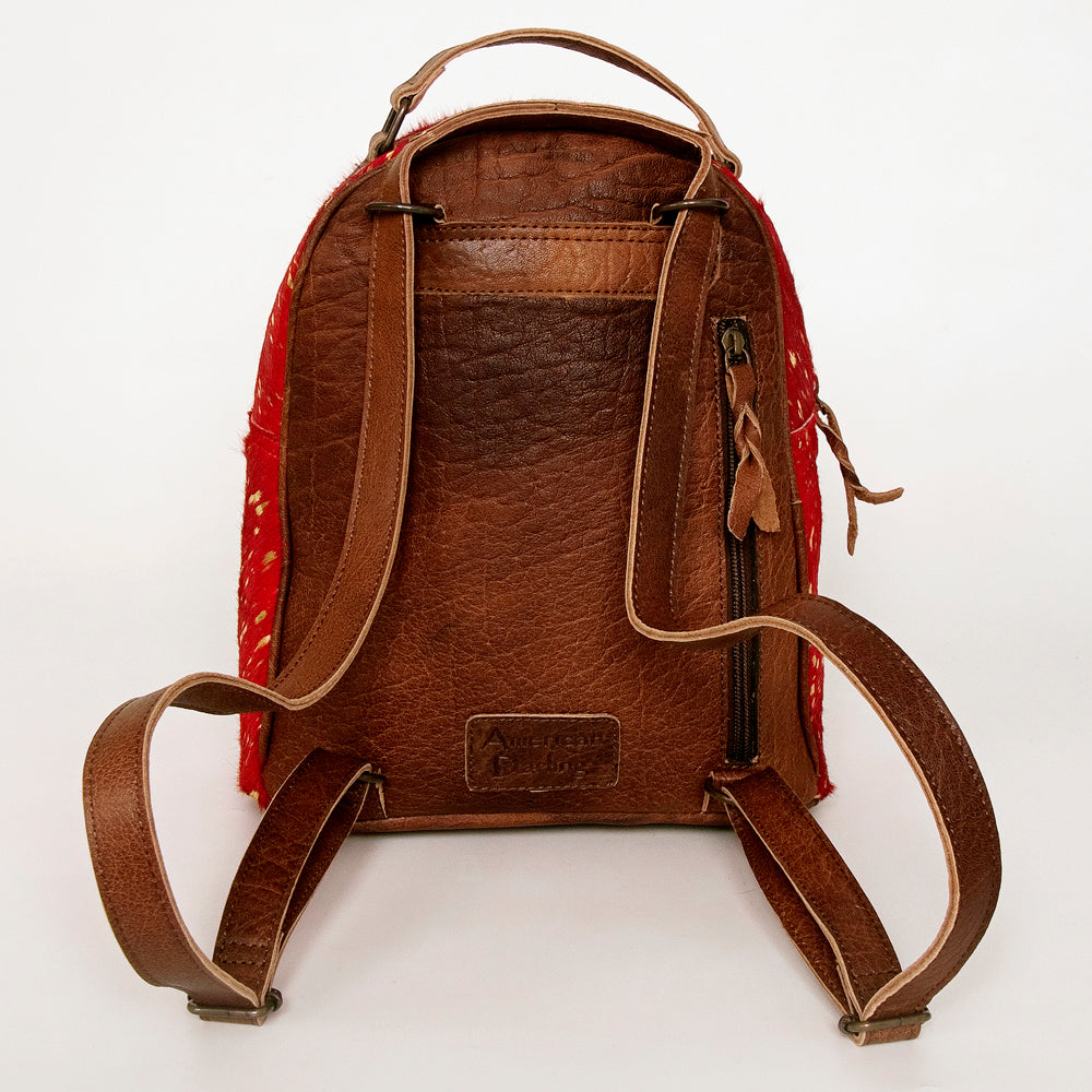 American Darling Hand Tooled Hair On Genuine Leather Women Bag Western Handbag Purse