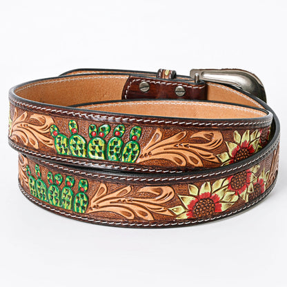 American Darling Beautifully Hand Tooled Genuine American Leather Belt Men and  Women