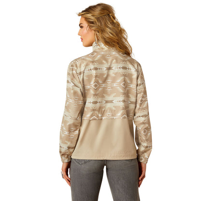 Ariat Whisper Pullover Jacket - Sandstone Southwest