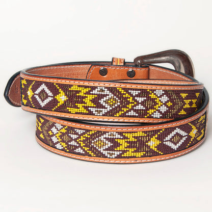 American Darling Beautifully Hand Tooled Genuine American Leather Belt Men and  Women