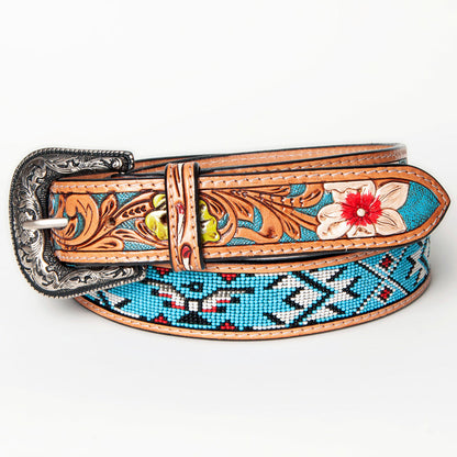 American Darling Beautifully Hand Tooled Genuine American Leather Belt Men and  Women