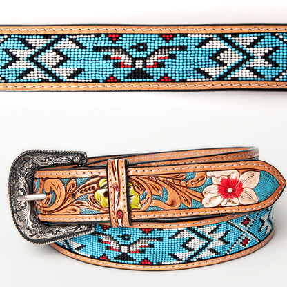 American Darling Beautifully Hand Tooled Genuine American Leather Belt Men and  Women