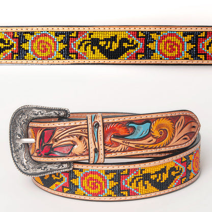 American Darling Beautifully Hand Tooled Genuine American Leather Belt Men and  Women