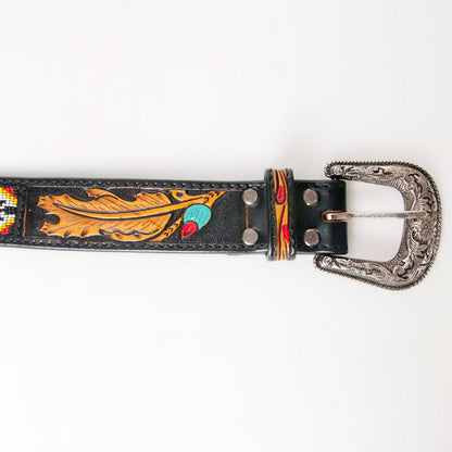 American Darling Beautifully Hand Tooled Genuine American Leather Belt Men and  Women
