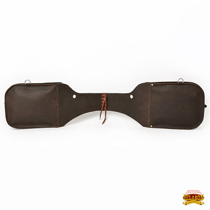 Hilason Floral  Western Horse Leather Saddle Bag Heavyduty Traditional Trail Ride