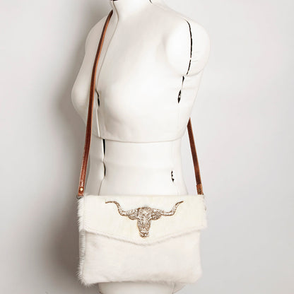 American Darling ADBGS178R Envelope Hair-On Genuine Leather Women Bag Western Handbag Purse