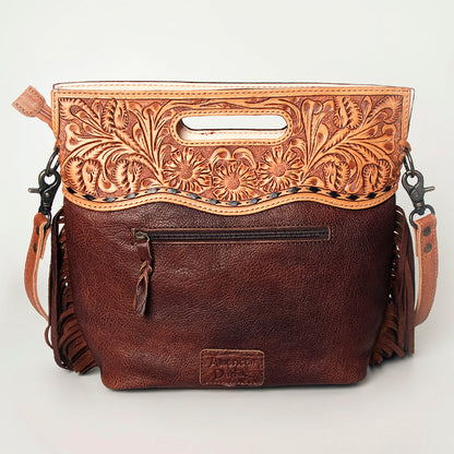 American Darling Clutch Hand Tooled Hair on Genuine Leather Western Women Bag Handbag Purse | Purses for Cute