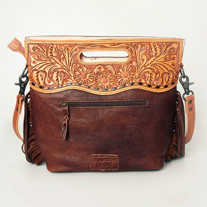 American Darling Clutch Hand Tooled Hair on Genuine Leather Western Women Bag Handbag Purse | Purses for Cute