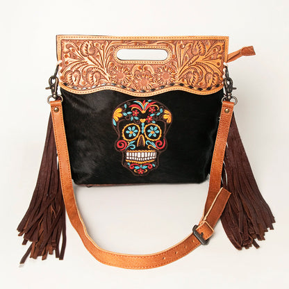 American Darling Clutch Hand Tooled Hair on Genuine Leather Western Women Bag Handbag Purse | Purses for Cute
