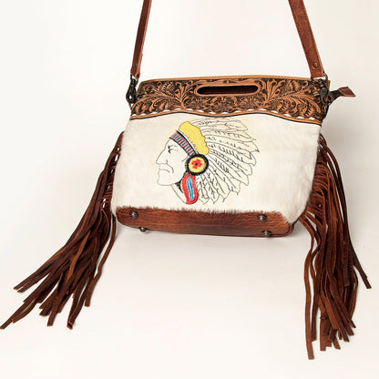 American Darling Clutch Hand Tooled Hair on Genuine Leather Western Women Bag Handbag Purse | Purses for Cute