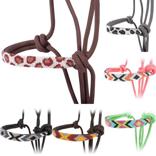 7.5 Ft Cashel Beaded Wave Rope Halter Lead