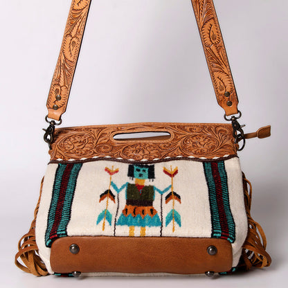 American Darling Clutch Hand Tooled Hair on Genuine Leather Western Women Bag Handbag Purse | Purses for Cute