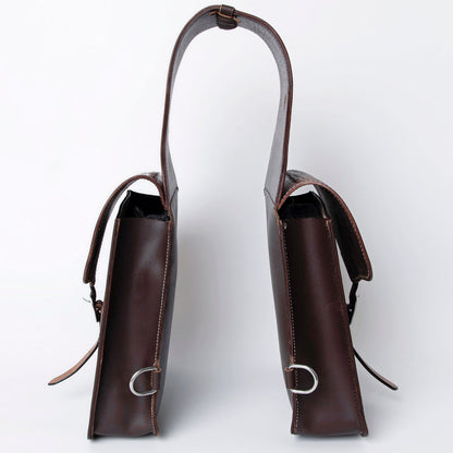 Hilason Floral  Western Horse Leather Saddle Bag Heavyduty Traditional Trail Ride
